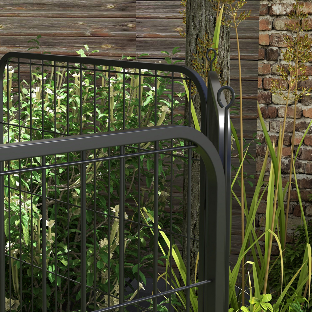 8-Panel Foldable Metal Pet Playpen for Medium & Large Dogs - Indoor/Outdoor