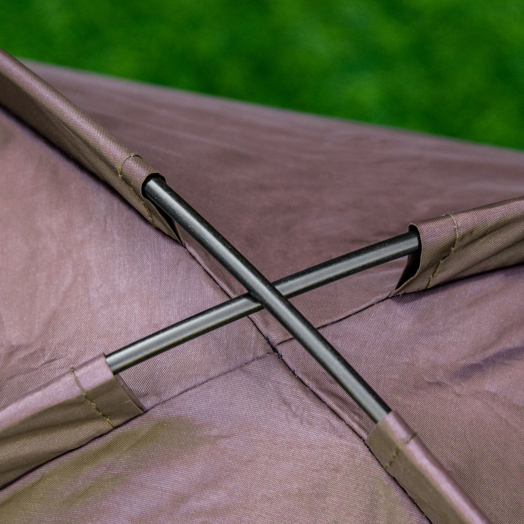 61 cm Elevated Dog Bed with Canopy Tent - Outdoor Portable Shelter