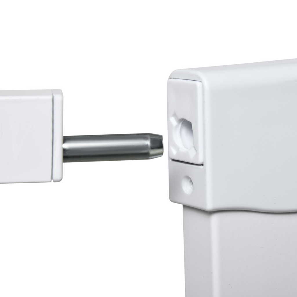PawHut Pressure-Fit Safety Gate for Doors - Auto-Close, 75-103 cm, White