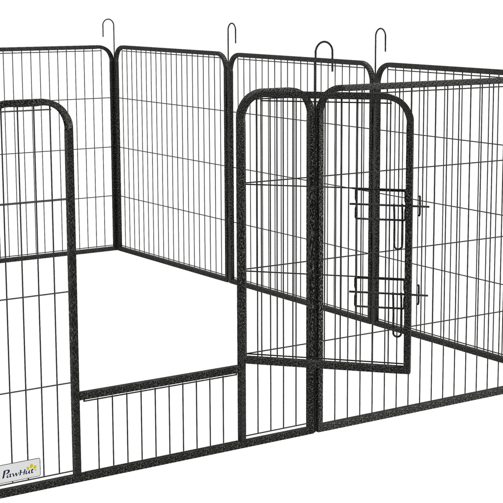 Heavy-Duty 12-Panel Puppy Play Pen for Indoor/Outdoor Use