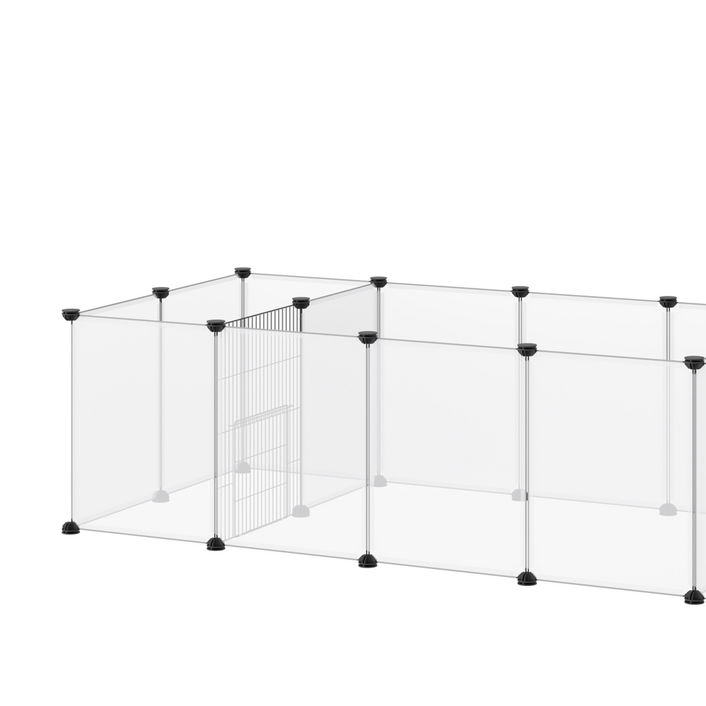 18-Panel DIY Playpen for Guinea Pigs & Hedgehogs - Spacious Modular Cage