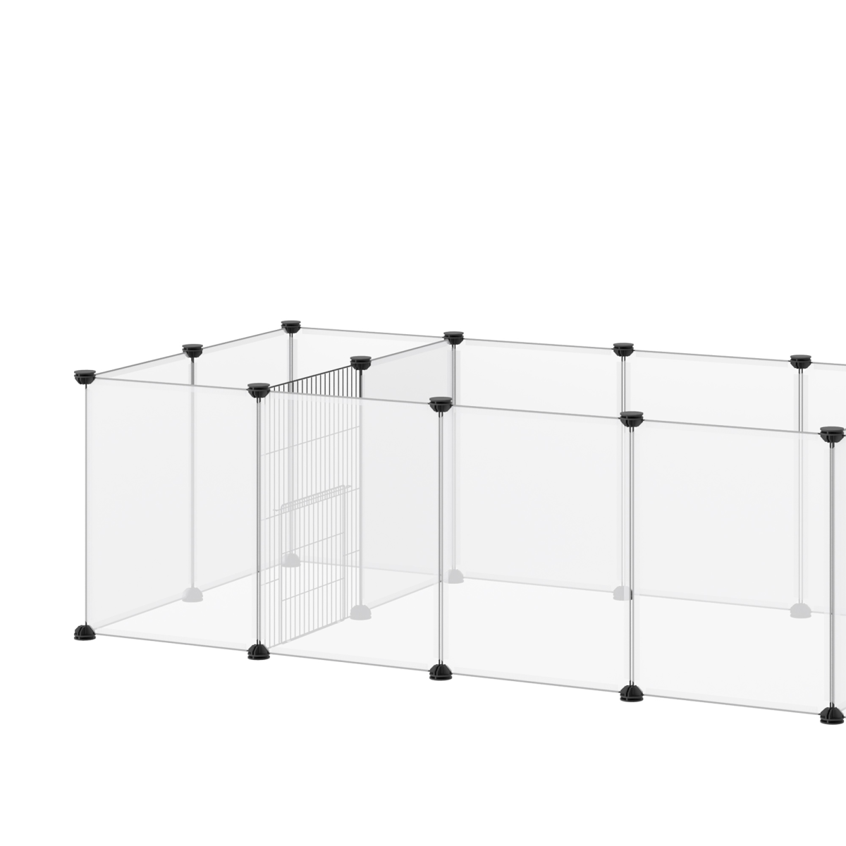 18-Panel DIY Playpen for Guinea Pigs & Hedgehogs - Spacious Modular Cage