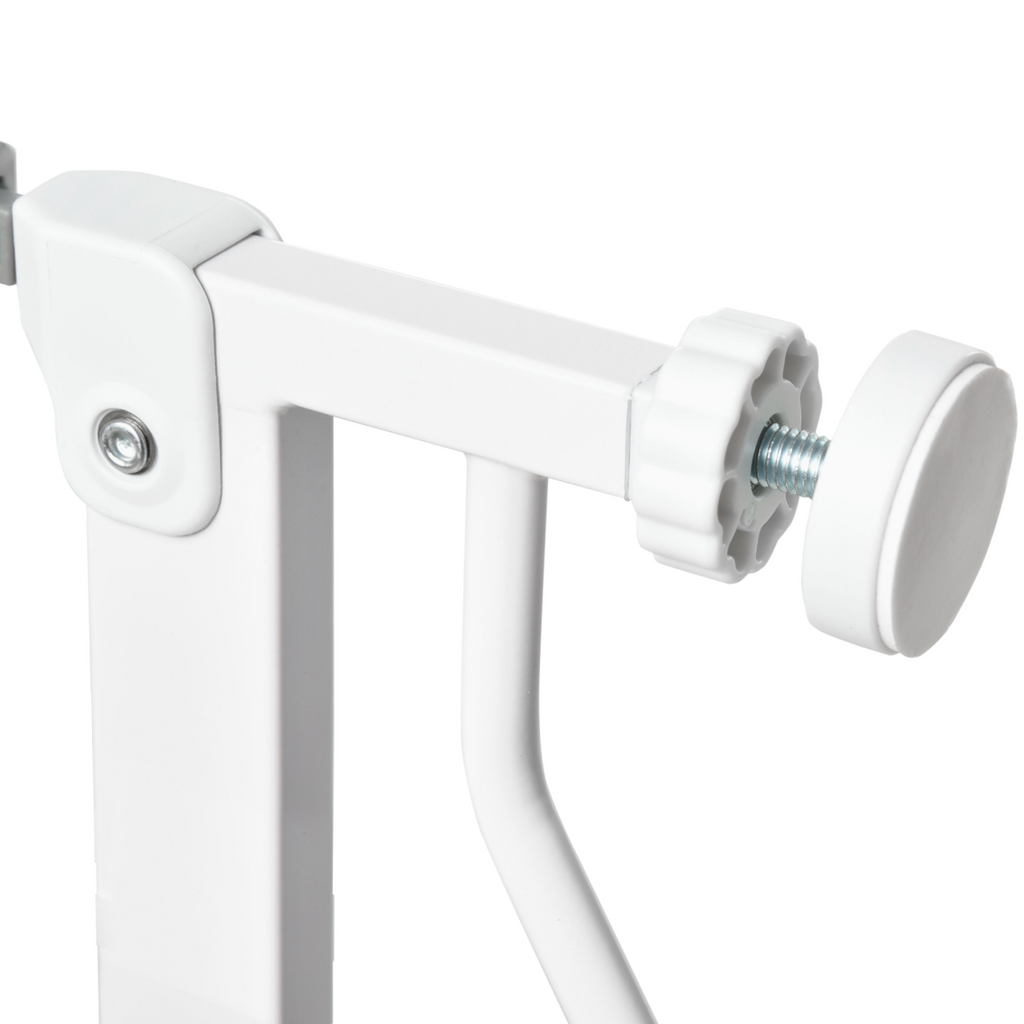 PawHut Adjustable Stair Gate, 75-115W cm, Door-Pressure Fit, White