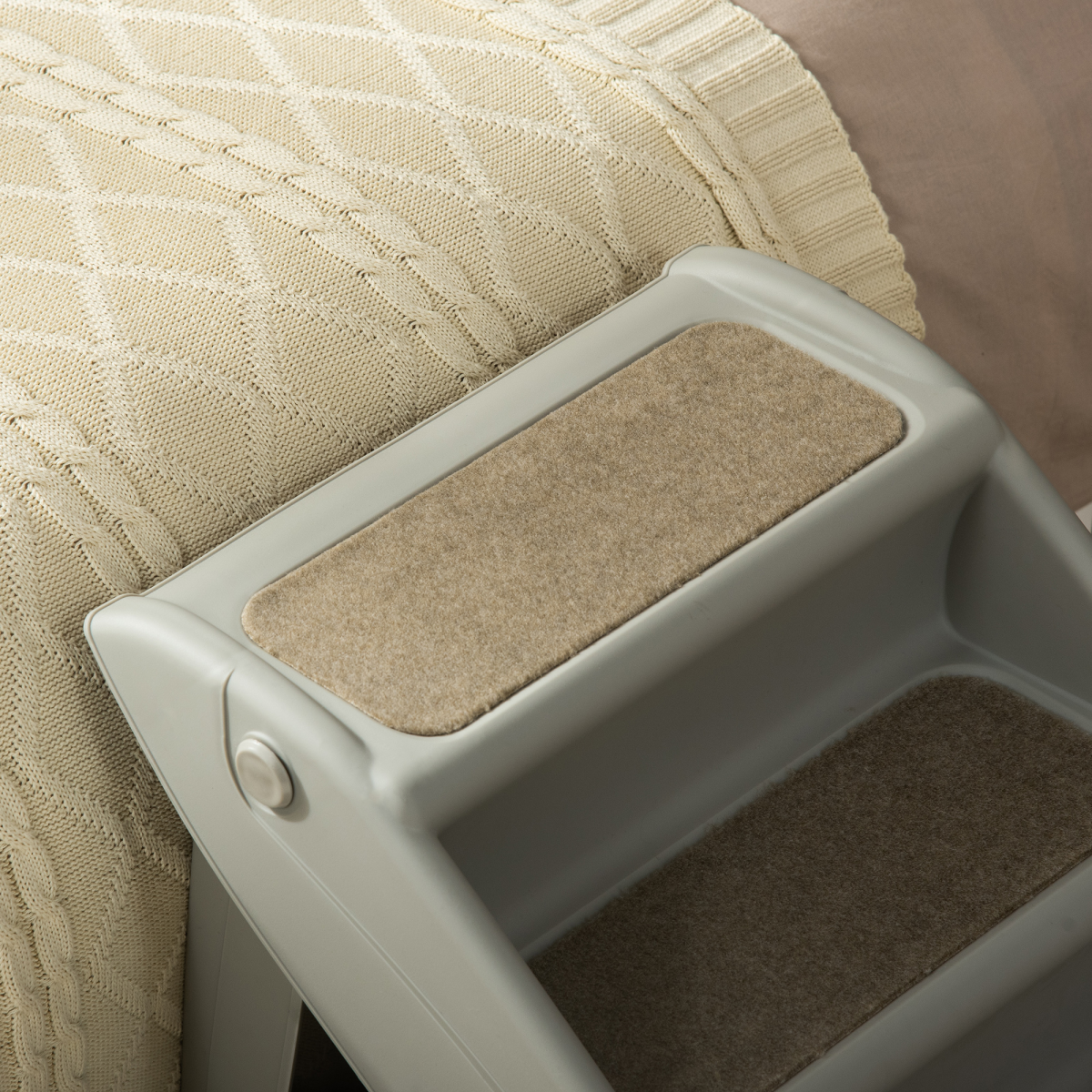 Portable Non-Slip Pet Steps for Bed & Sofa - Grey