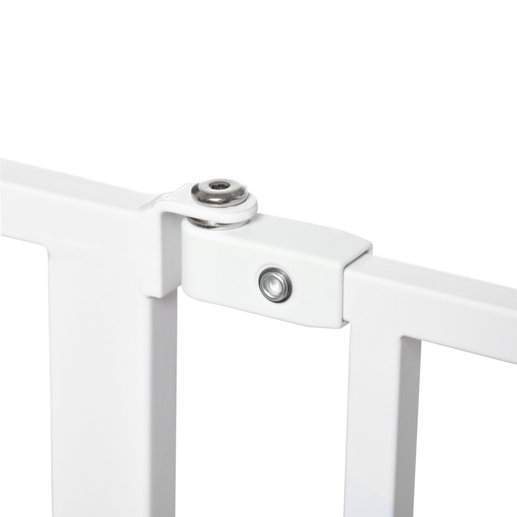 PawHut Wide Stair Gate, Pressure-Fit, 75-95cm, White
