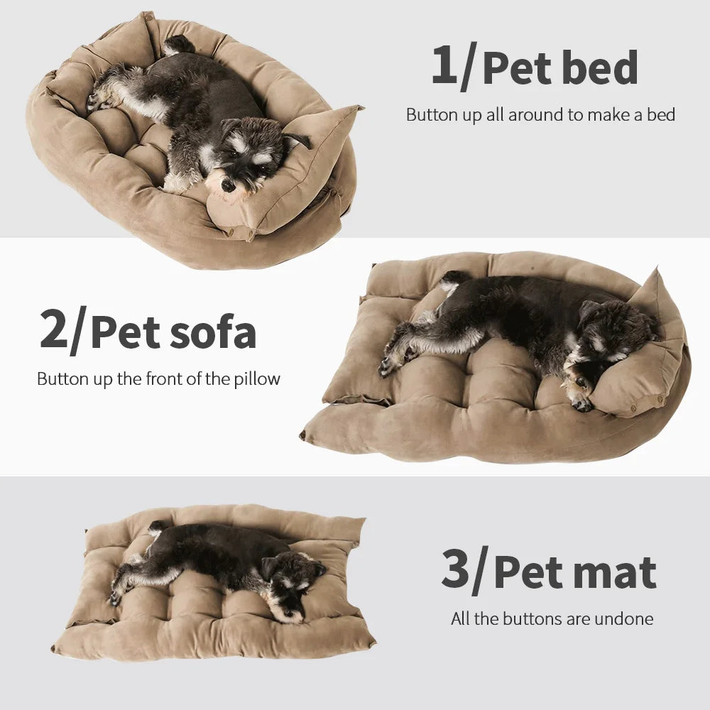 Multifunction 3-in-1 Dog Bed Sofa