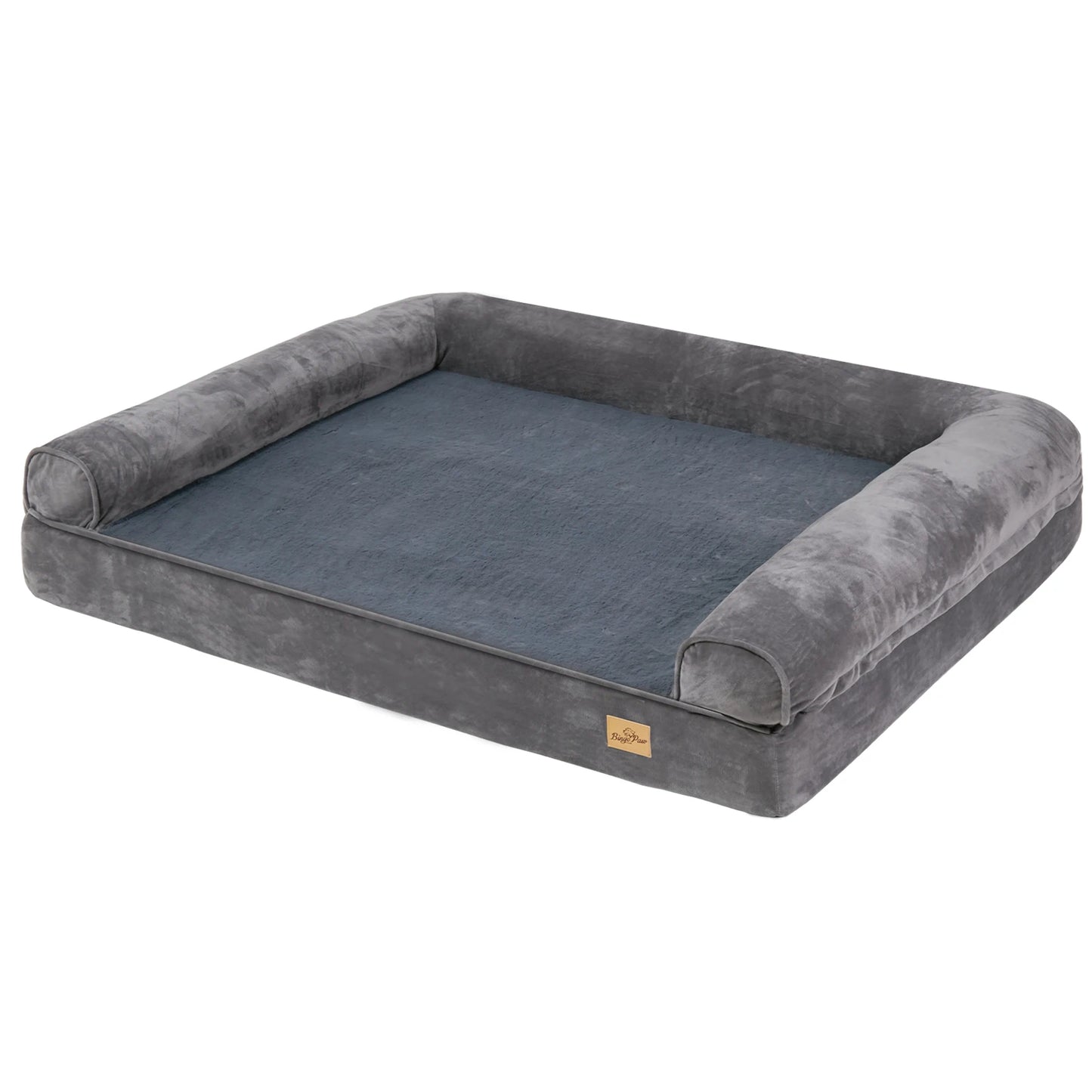 XXL Large Luxury Orthopaedic Dog Bed with Bolster & Washable Cover