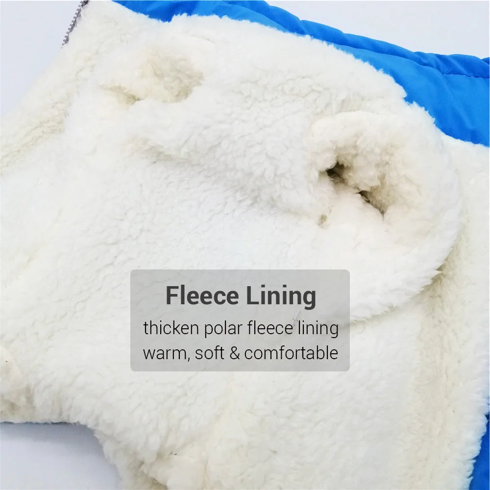 Winter Waterproof Dog Overalls – Reflective Warm Down Jacket for Small Dogs 🐾❄️