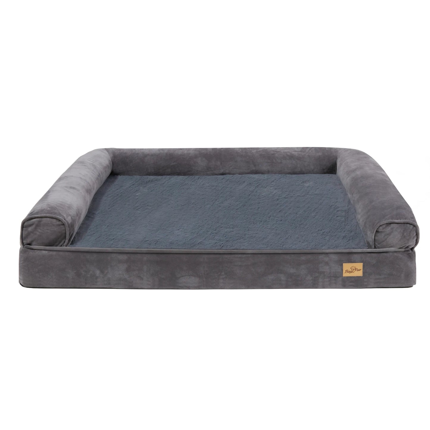 XXL Large Luxury Orthopaedic Dog Bed with Bolster & Washable Cover