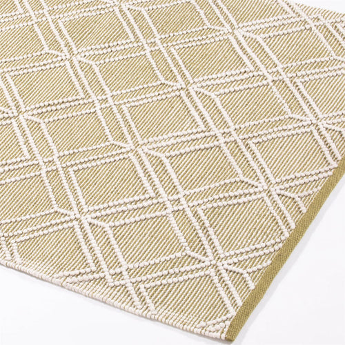 Blenheim Diamond Olive Rug - 100% PET, 120x170cm
