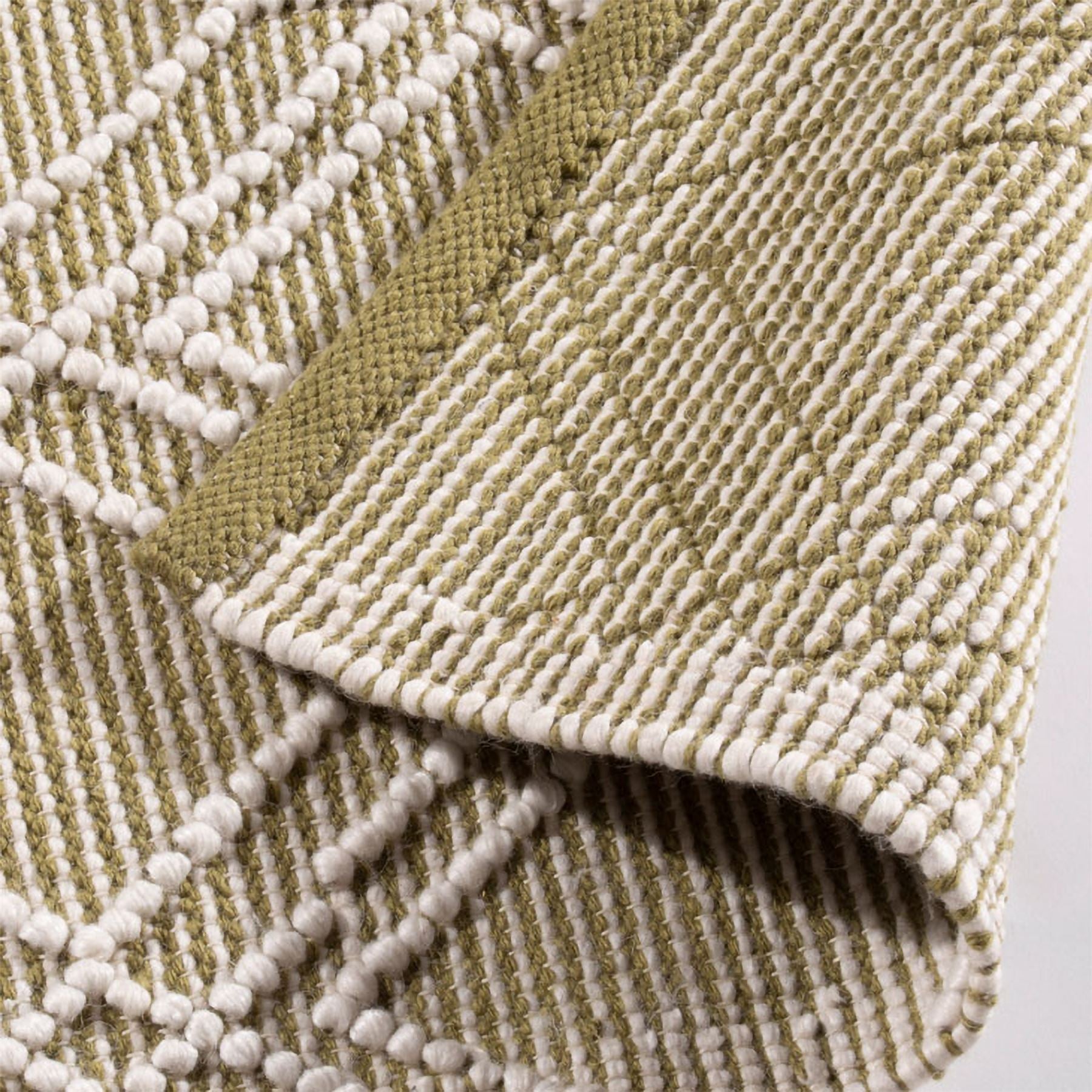 Blenheim Diamond Olive Rug - 100% PET, 120x170cm