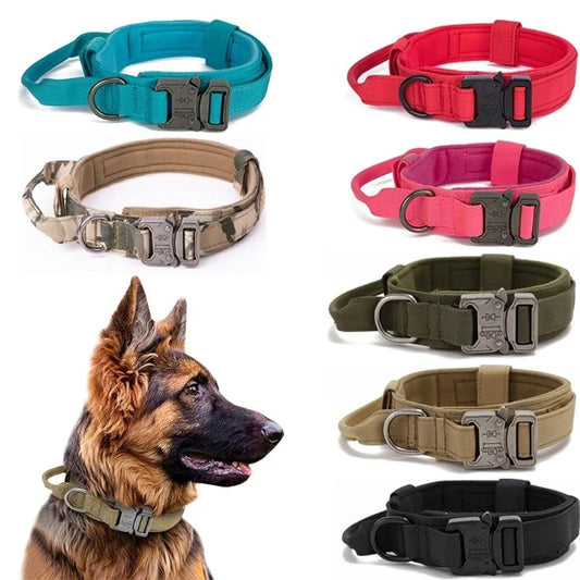 Military Tactical Dog Collar – Durable, Adjustable & Padded for Medium and Large Dogs