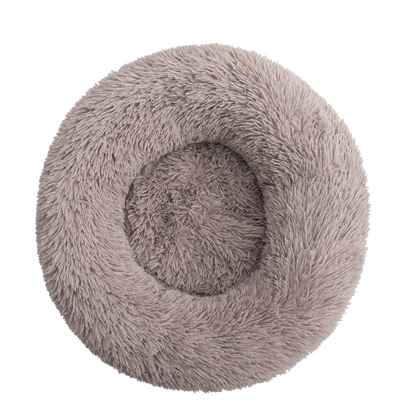 Luxury Round Pet Bed – Super Soft Plush for Cats & Large Dogs