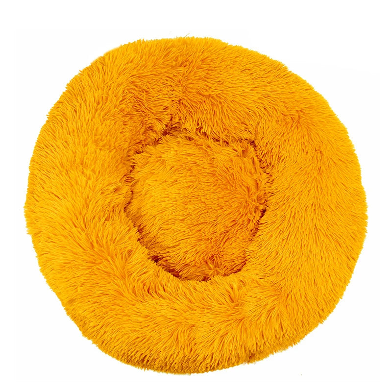 Luxury Round Pet Bed – Super Soft Plush for Cats & Large Dogs