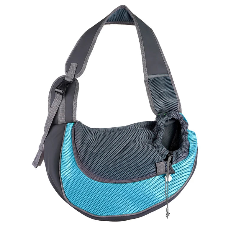 Mesh Sling Pet Carrier – Crossbody Shoulder Bag for Small Dogs & Cats