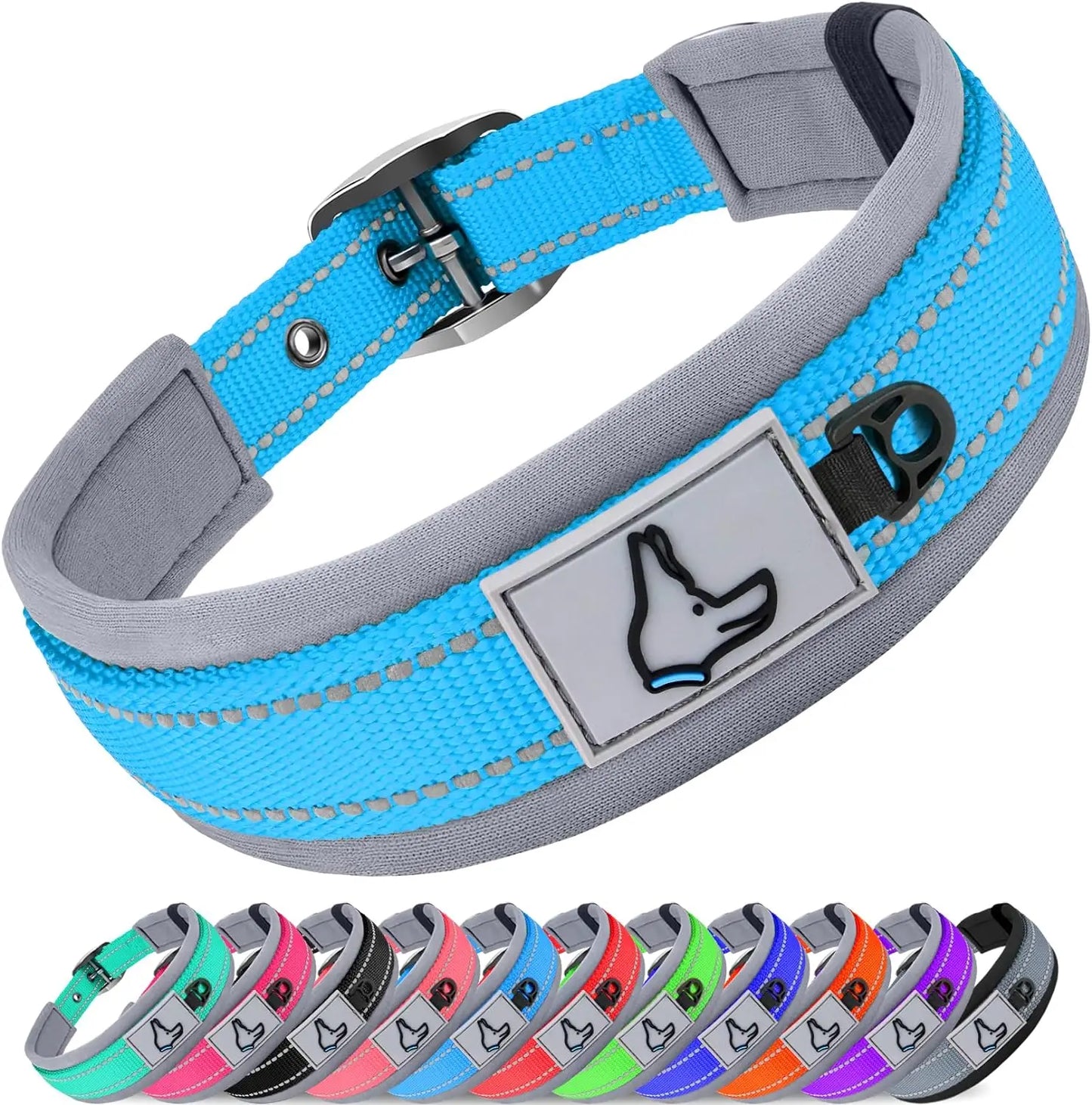 Solid Nylon Dog Collar – For Small, Medium, Large & XL Dogs