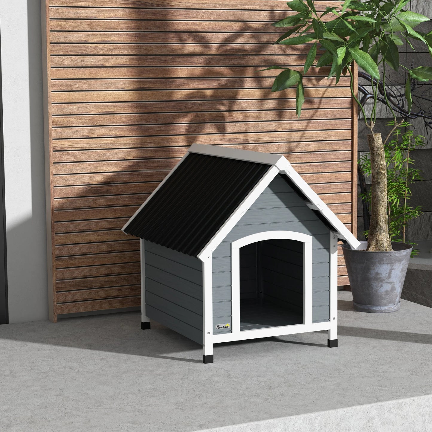 PawHut Outdoor Dog Kennel with Removable Floor