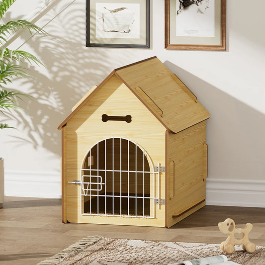 Tieker Wooden Pet House with Wire Door & Window
