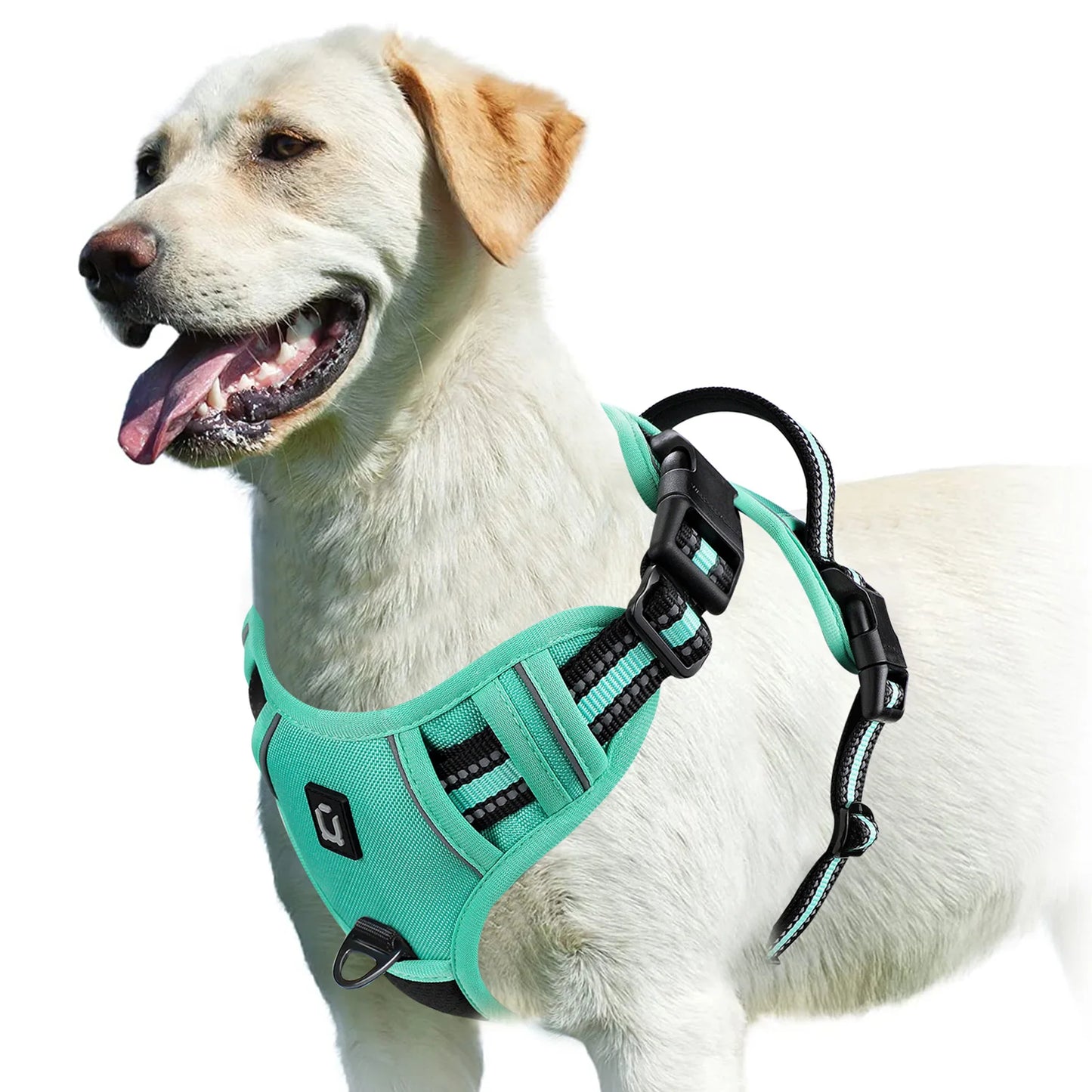No-Pull Adjustable Dog Harness – Soft Padded Vest with Easy-Control Handle