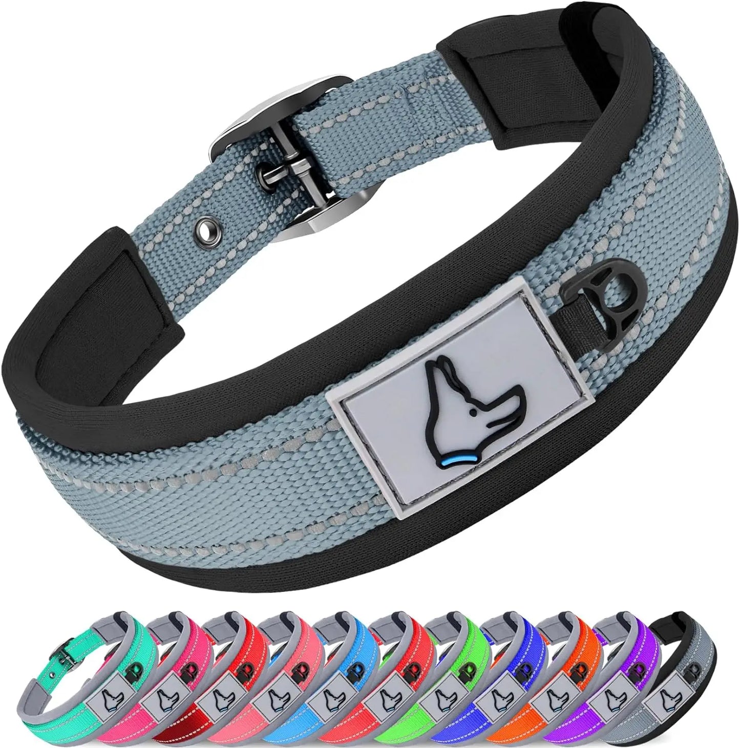 Solid Nylon Dog Collar – For Small, Medium, Large & XL Dogs