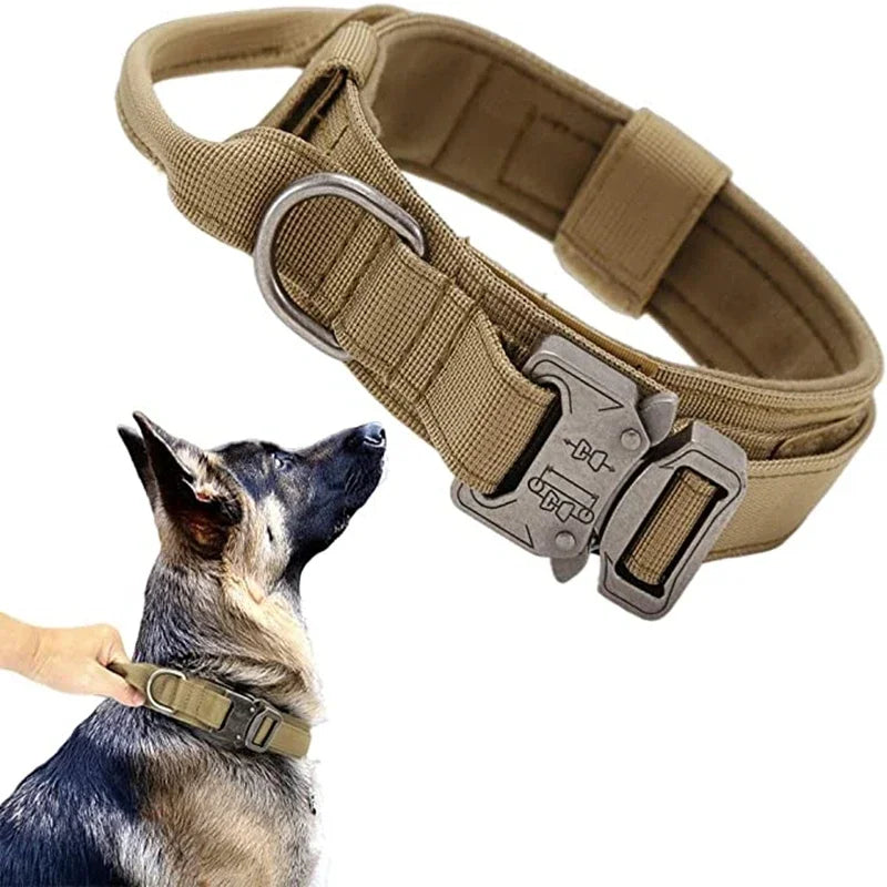 Military Tactical Dog Collar – Durable, Adjustable & Padded for Medium and Large Dogs