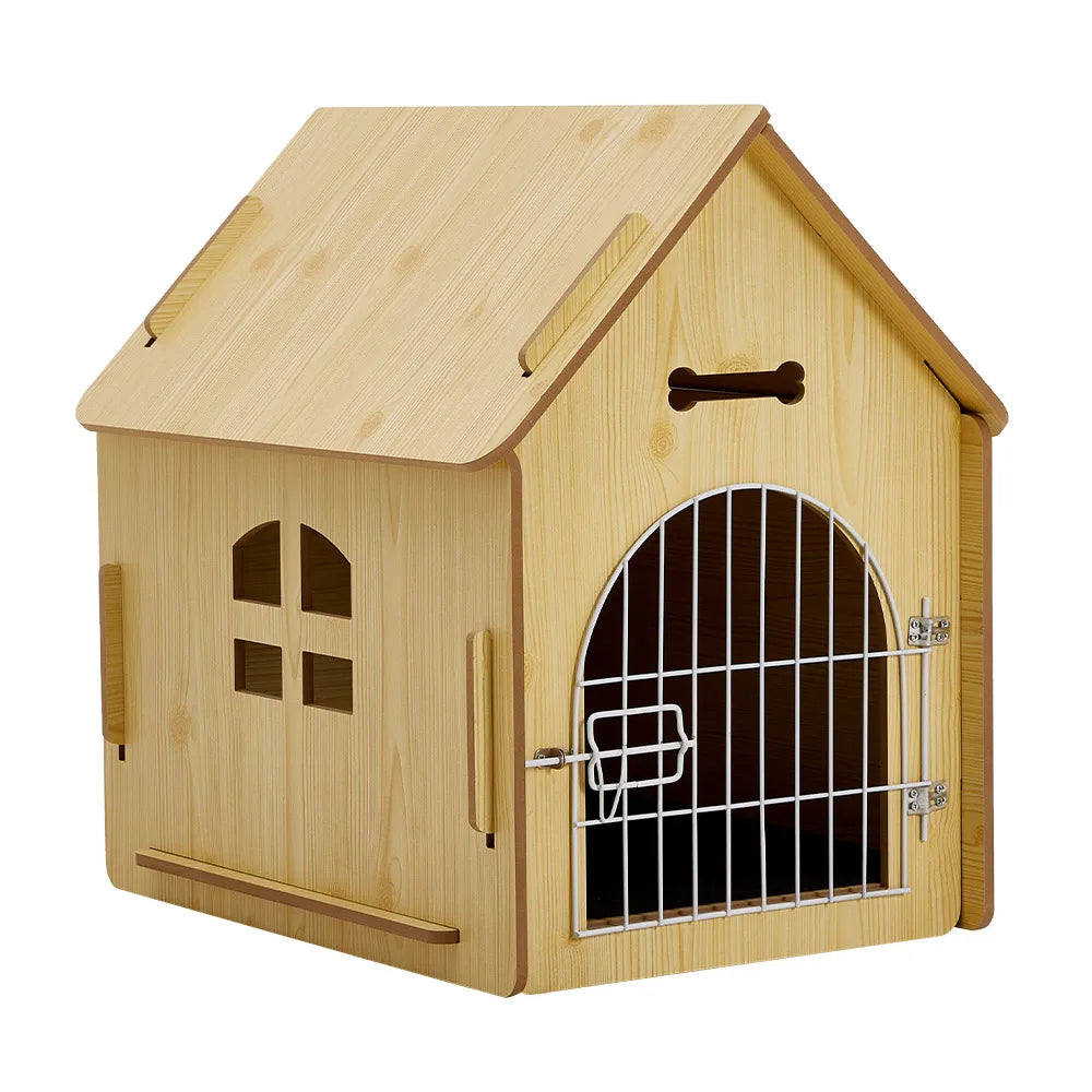 Tieker Wooden Pet House with Wire Door & Window