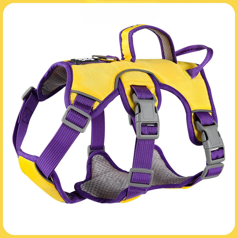 Durable No-Pull Dog Vest Harness – Reflective & Explosion-Proof Design