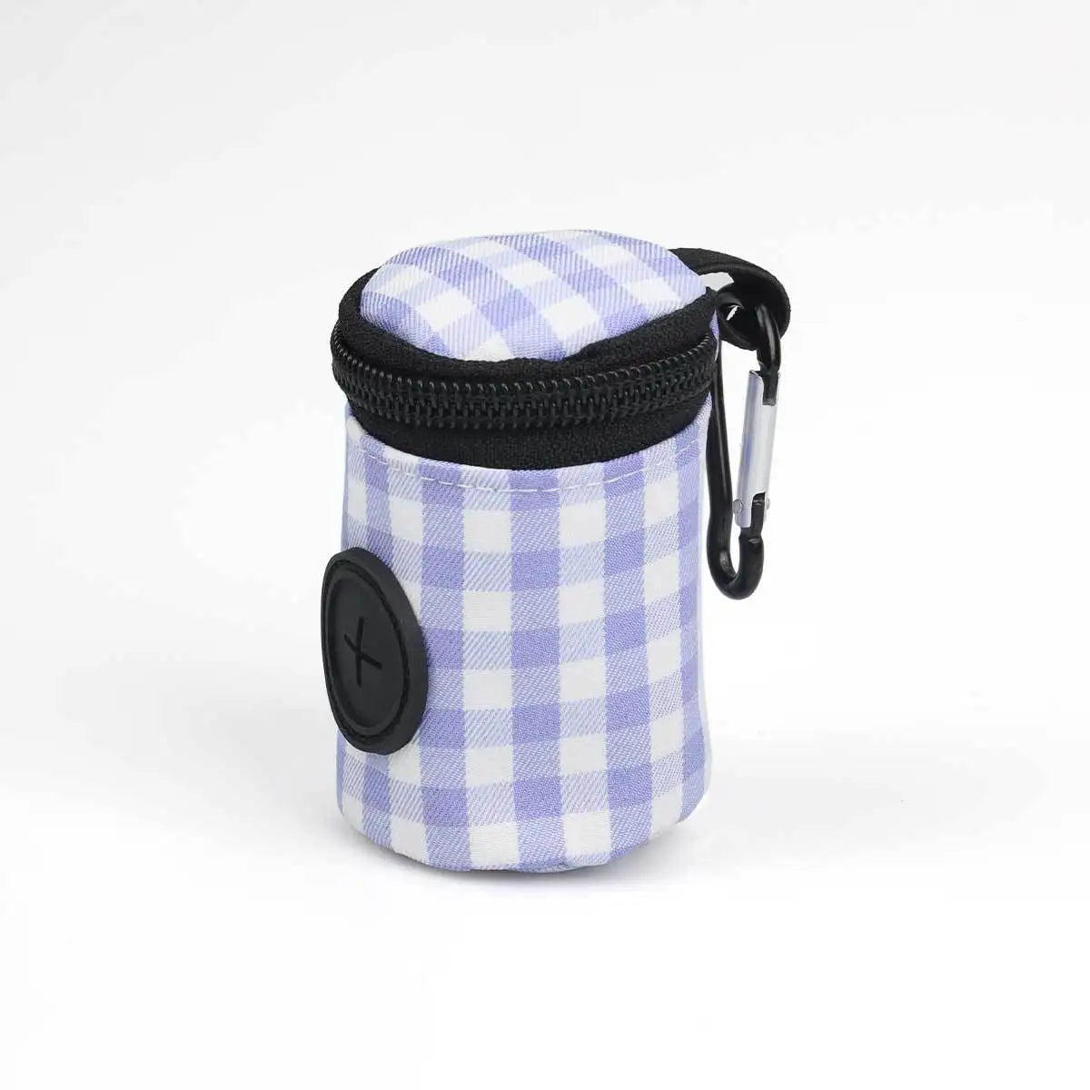 Checkered Pattern Pet Waste Bag – Stylish & Portable Poop Bag Holder 🐕👜