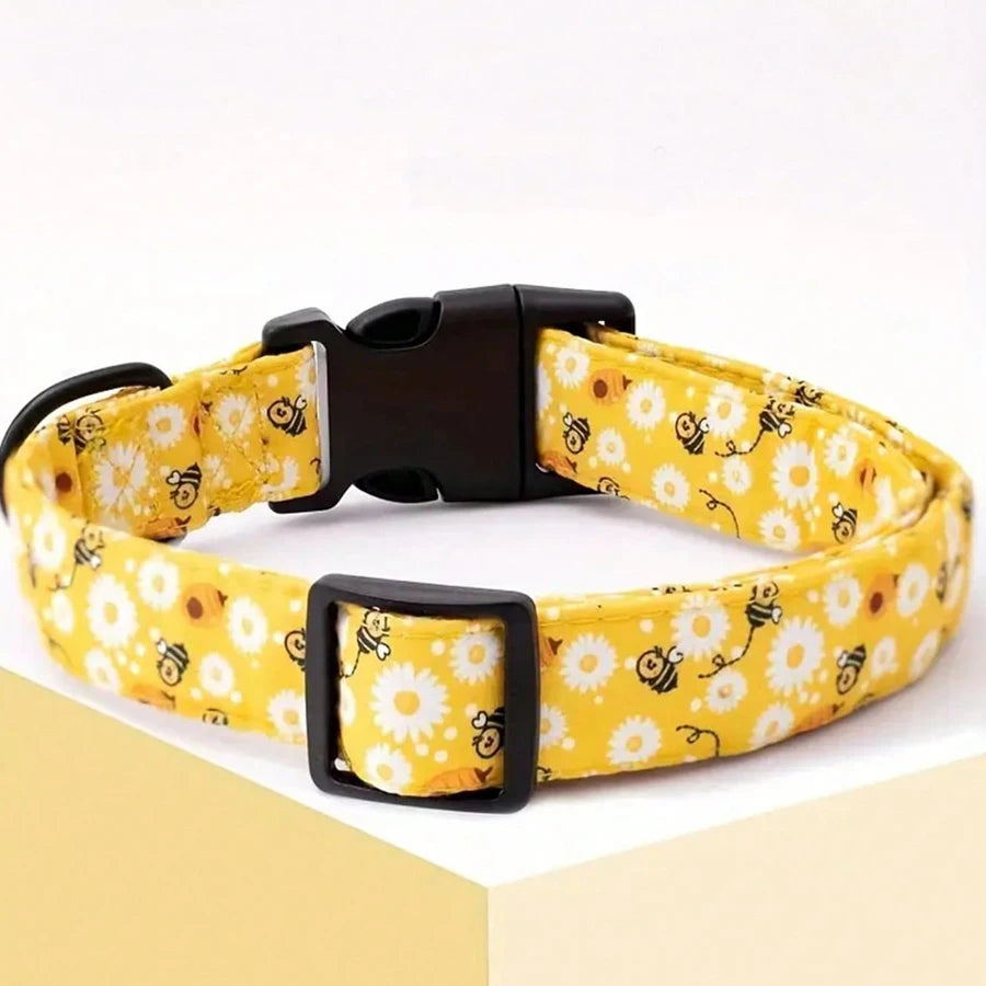 Animal/Dinosaur Print Adjustable Pet Collar with Pendant