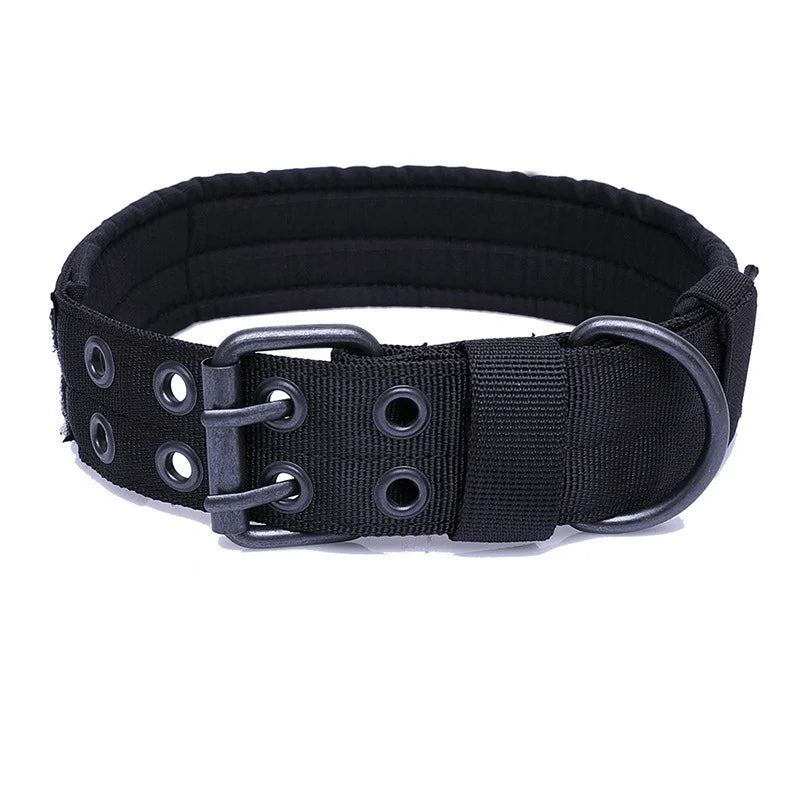 Adjustable Tactical Dog Collar – Heavy Duty, Reflective & Comfortable