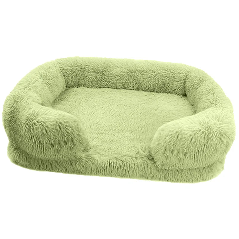 Large Plush Dog Bed with Thickened Pad