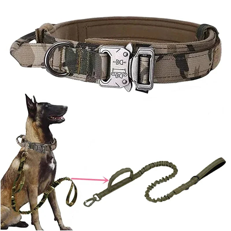 Military Tactical Dog Collar – Durable, Adjustable & Padded for Medium and Large Dogs