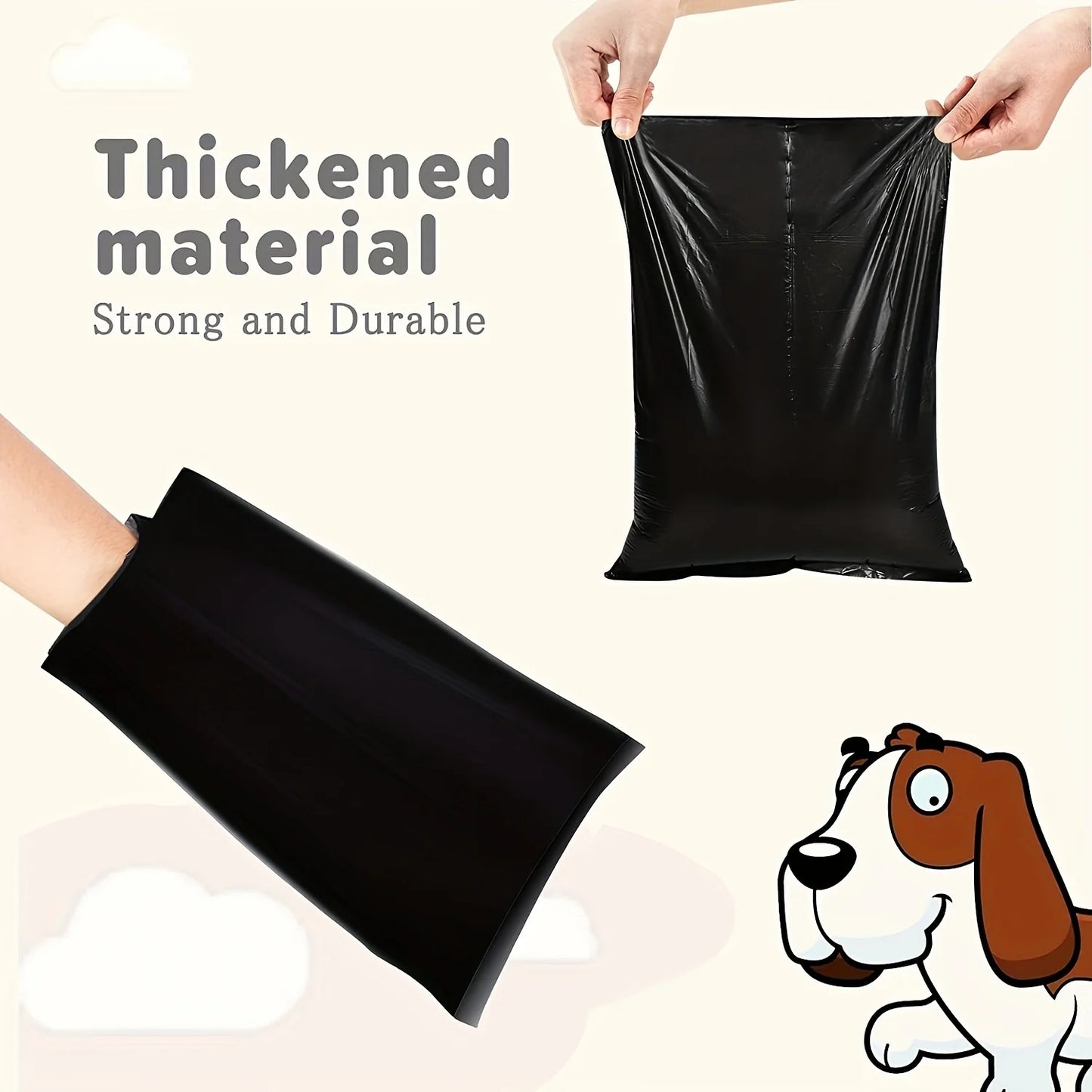 Dog Poop Bags – Thickened, Durable & Leak-Proof Pet Waste Bags 🐾