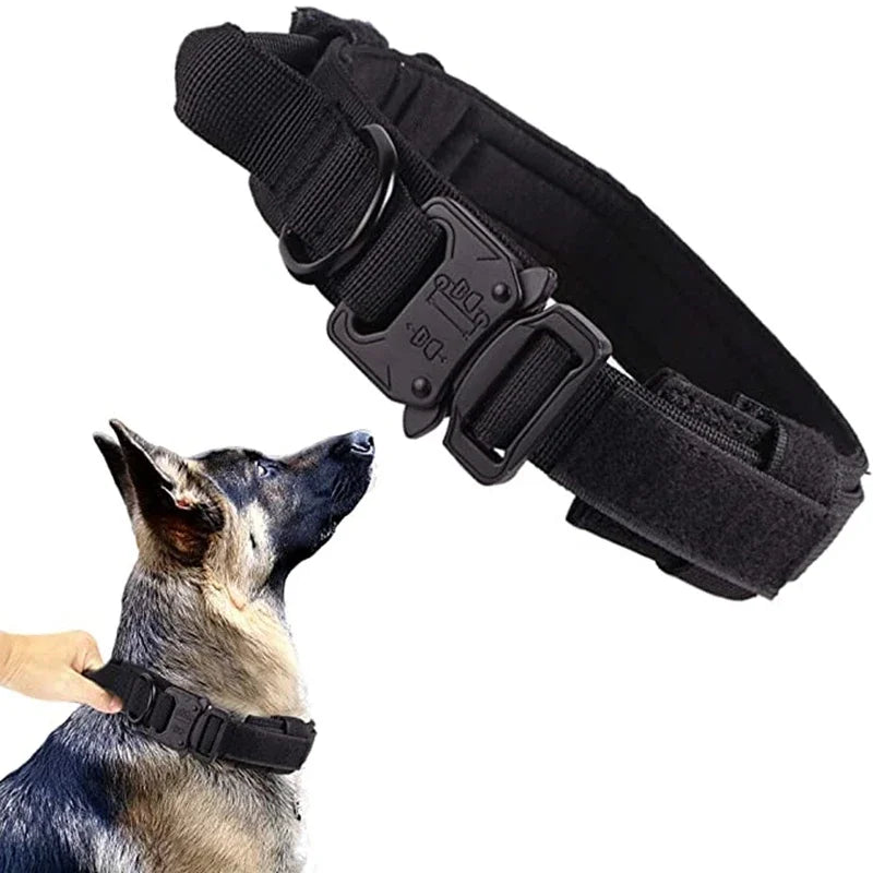 Military Tactical Dog Collar – Durable, Adjustable & Padded for Medium and Large Dogs