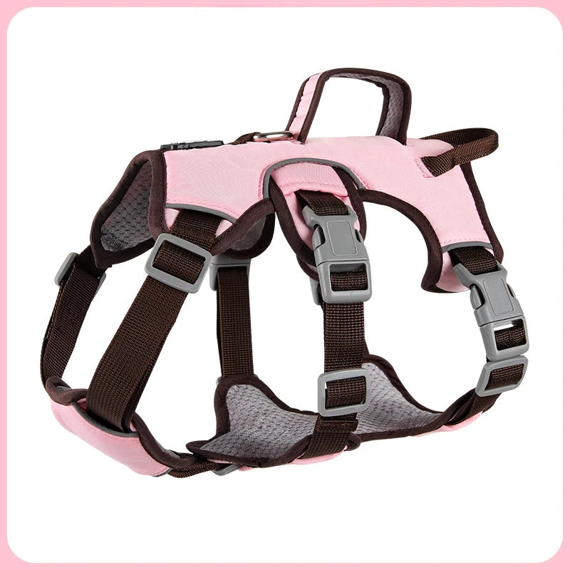 Durable No-Pull Dog Vest Harness – Reflective & Explosion-Proof Design