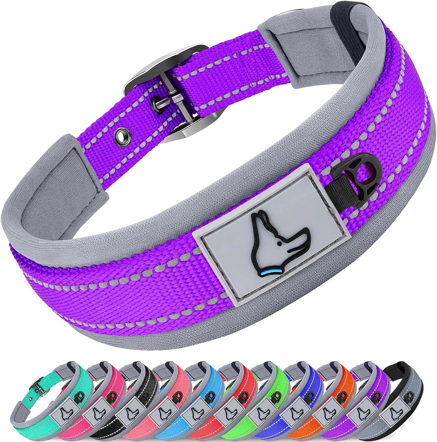 Solid Nylon Dog Collar – For Small, Medium, Large & XL Dogs