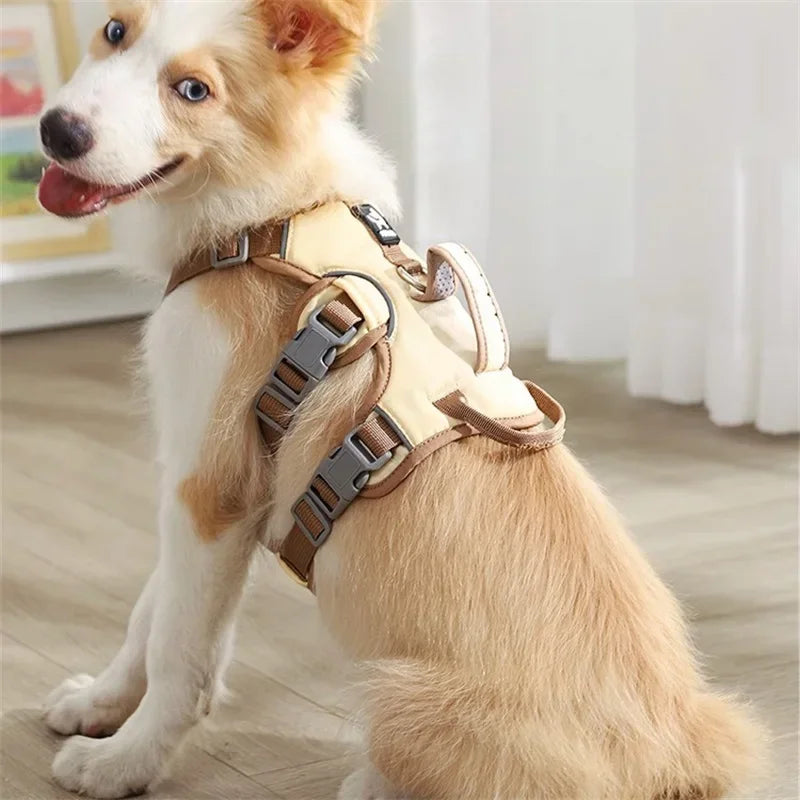 Durable No-Pull Dog Vest Harness – Reflective & Explosion-Proof Design