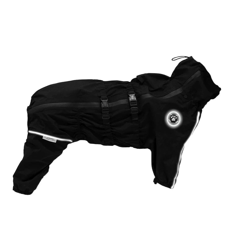 Waterproof Reflective Dog Raincoat – All-Weather Jumpsuit for Small to XXL Dogs
