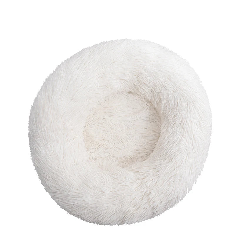 Luxury Round Pet Bed – Super Soft Plush for Cats & Large Dogs