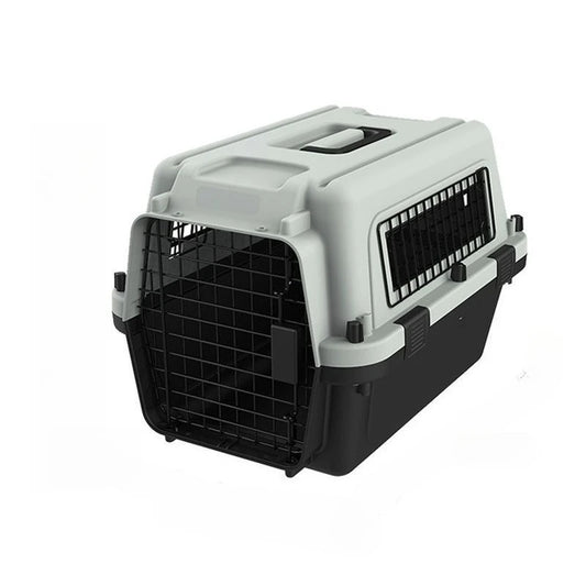 Plastic Pet Travel Carrier – Air Crate Style for Cats & Small Dogs