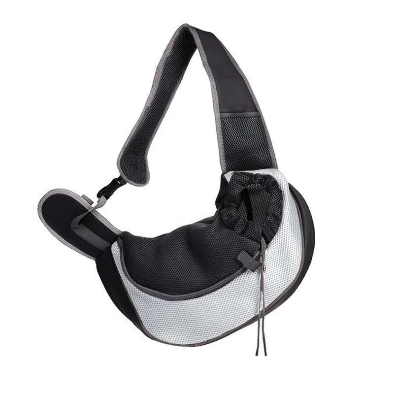 Mesh Sling Pet Carrier – Crossbody Shoulder Bag for Small Dogs & Cats