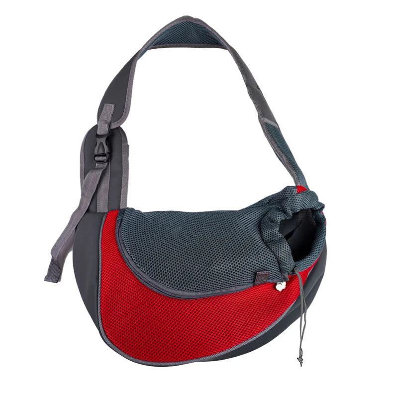 Mesh Sling Pet Carrier – Crossbody Shoulder Bag for Small Dogs & Cats