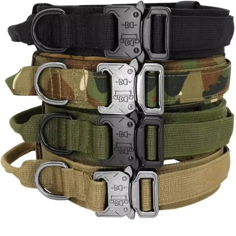 Tactical Dog Collar – Heavy-Duty Nylon with Metal Buckle