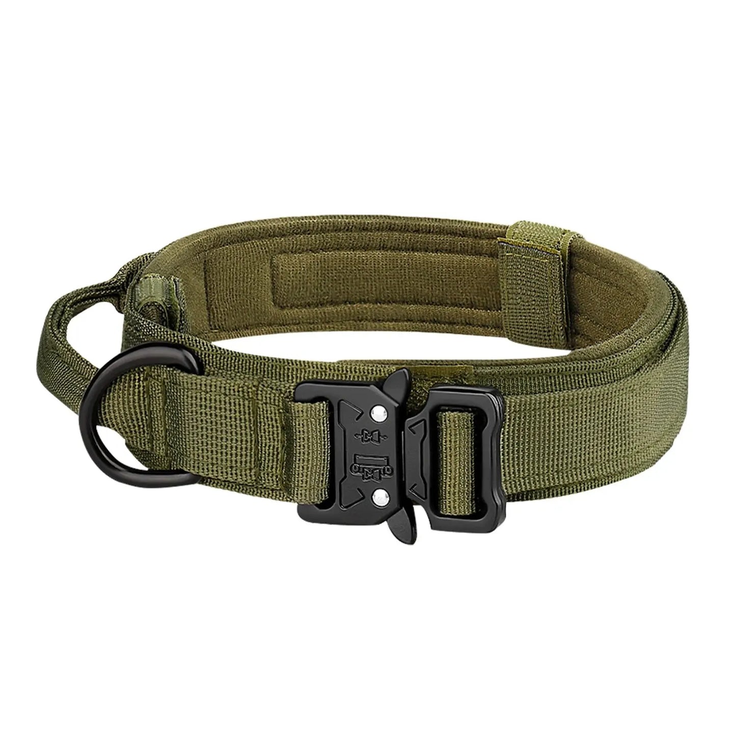 Tactical Dog Collar with Metal Buckle – Breathable Nylon for Medium & Large Dogs