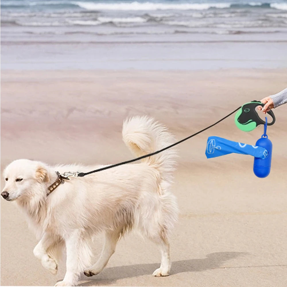 Photodegradable dog poop bag with a fresh fragrance, blue leak proof pet feces bag, outdoor small garbage bag