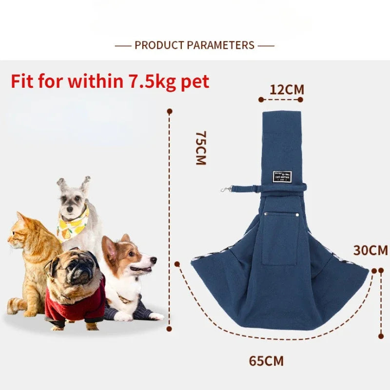 Outdoor Pet Sling Carrier – Crossbody Travel Shoulder Bag