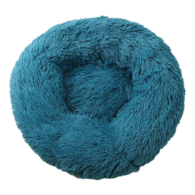 Luxury Round Pet Bed – Super Soft Plush for Cats & Large Dogs