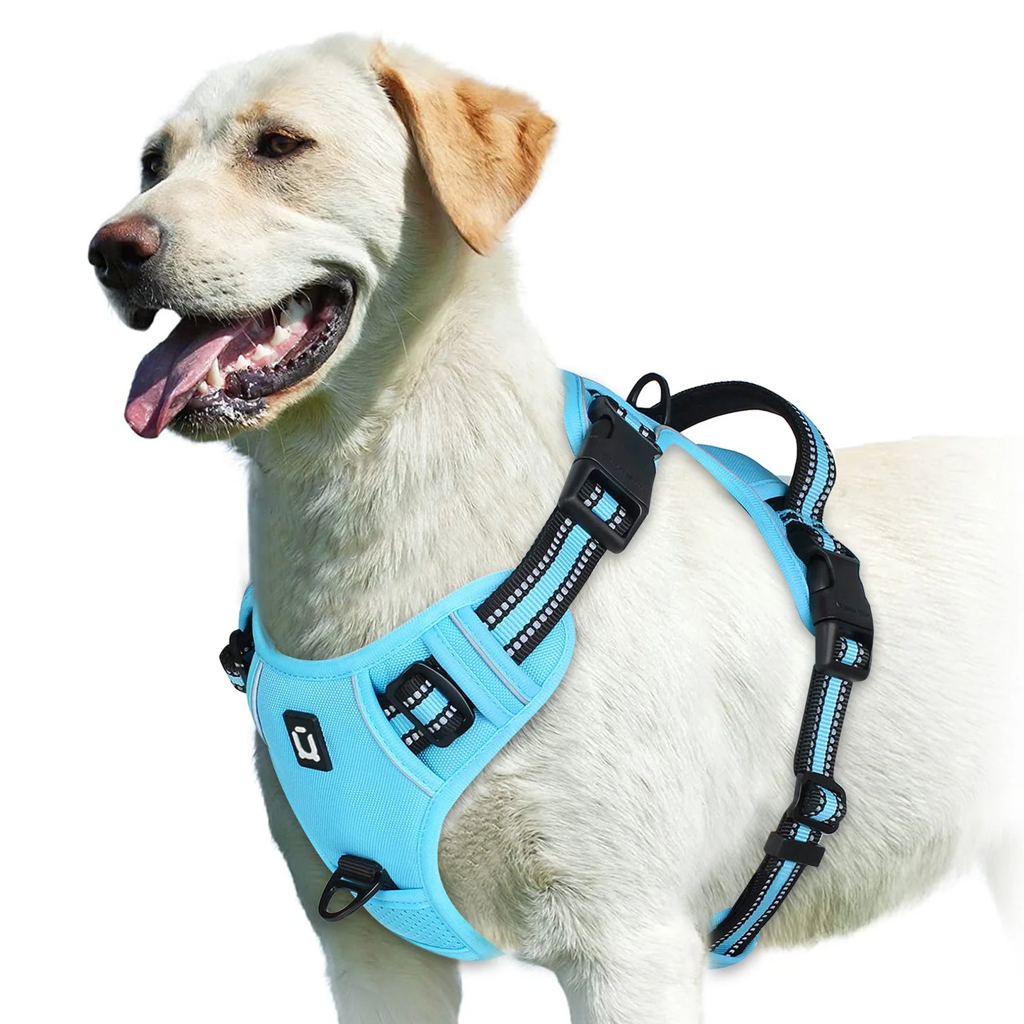 No-Pull Adjustable Dog Harness – Soft Padded Vest with Easy-Control Handle
