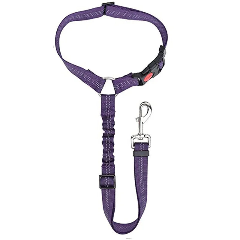Reflective Pet Car Seat Belt &amp; Walking Lead
