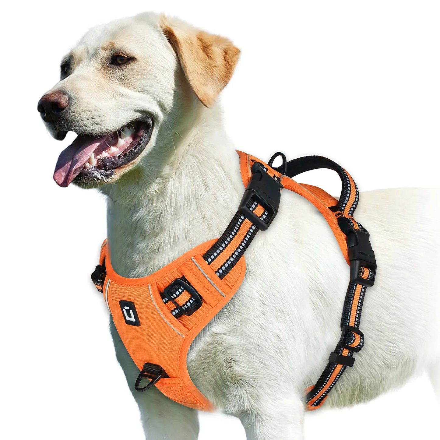 No-Pull Adjustable Dog Harness – Soft Padded Vest with Easy-Control Handle
